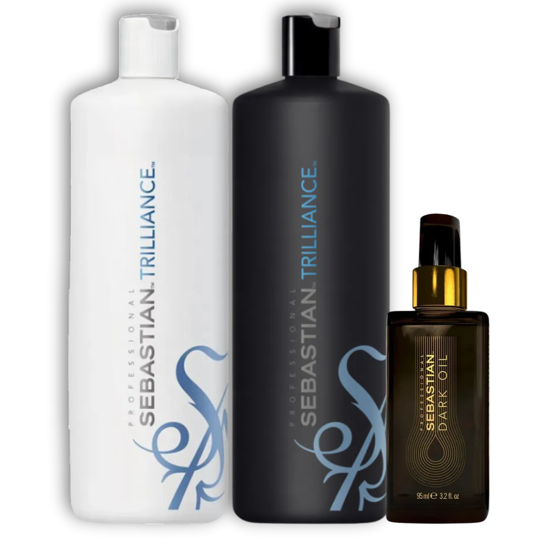 Sebastian Trilliance Sh 1000ml + Cond 1000ml + Dark Oil 95ml