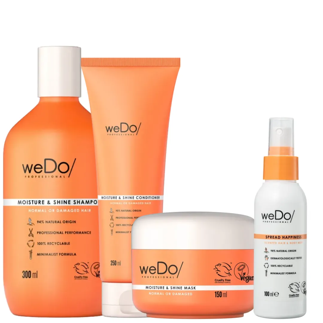 Wedo Moist&Shine Sh300ml + Cond250ml + Masc150ml + SprayMist