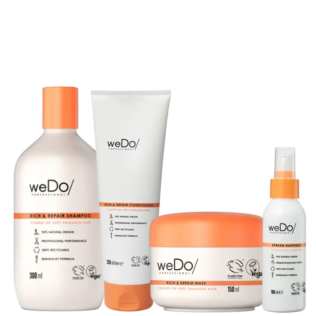 Wedo Rich&Repair Sh300ml + Cond250ml + Masc150ml + SprayMist