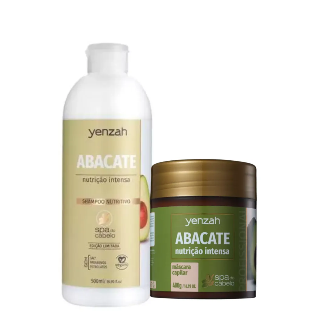 Kit Spa do Cabelo Sh 500ml + Masc Abacate 480ml | Só na Linda