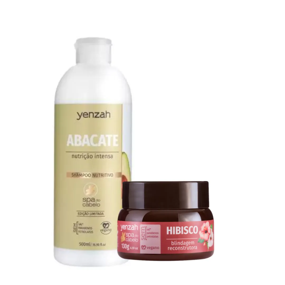 Kit Spa do Cabelo Sh 500ml + Masc Hibisco 130ml |ByLinda