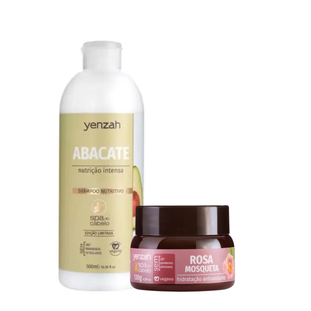 Kit Spa do Cabelo Sh 500ml + Masc Rosa Mosqueta 130ml |ByLinda