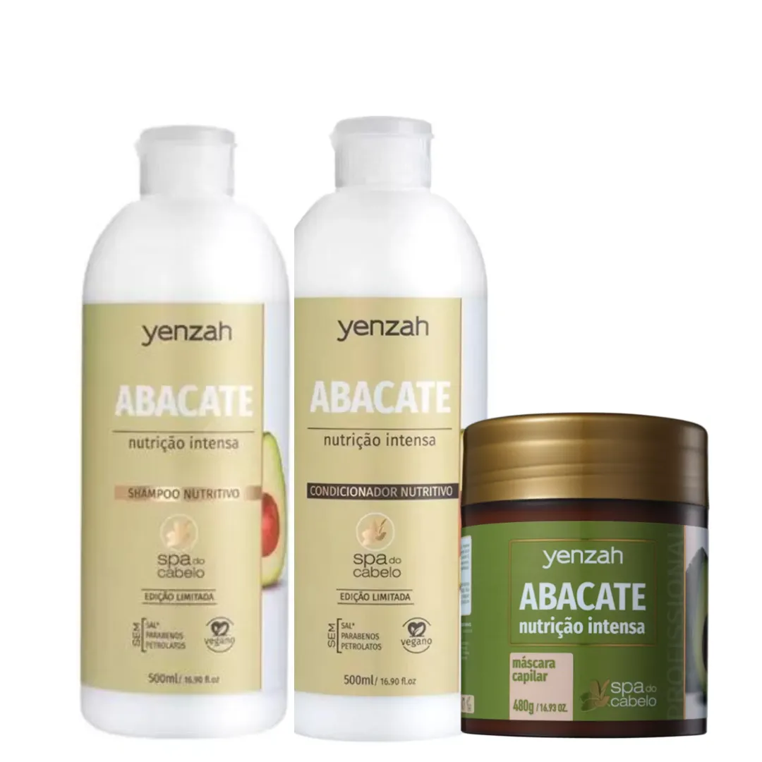 Kit Spa do Cabelo Sh + Cond + Masc Abacate | Só na Linda