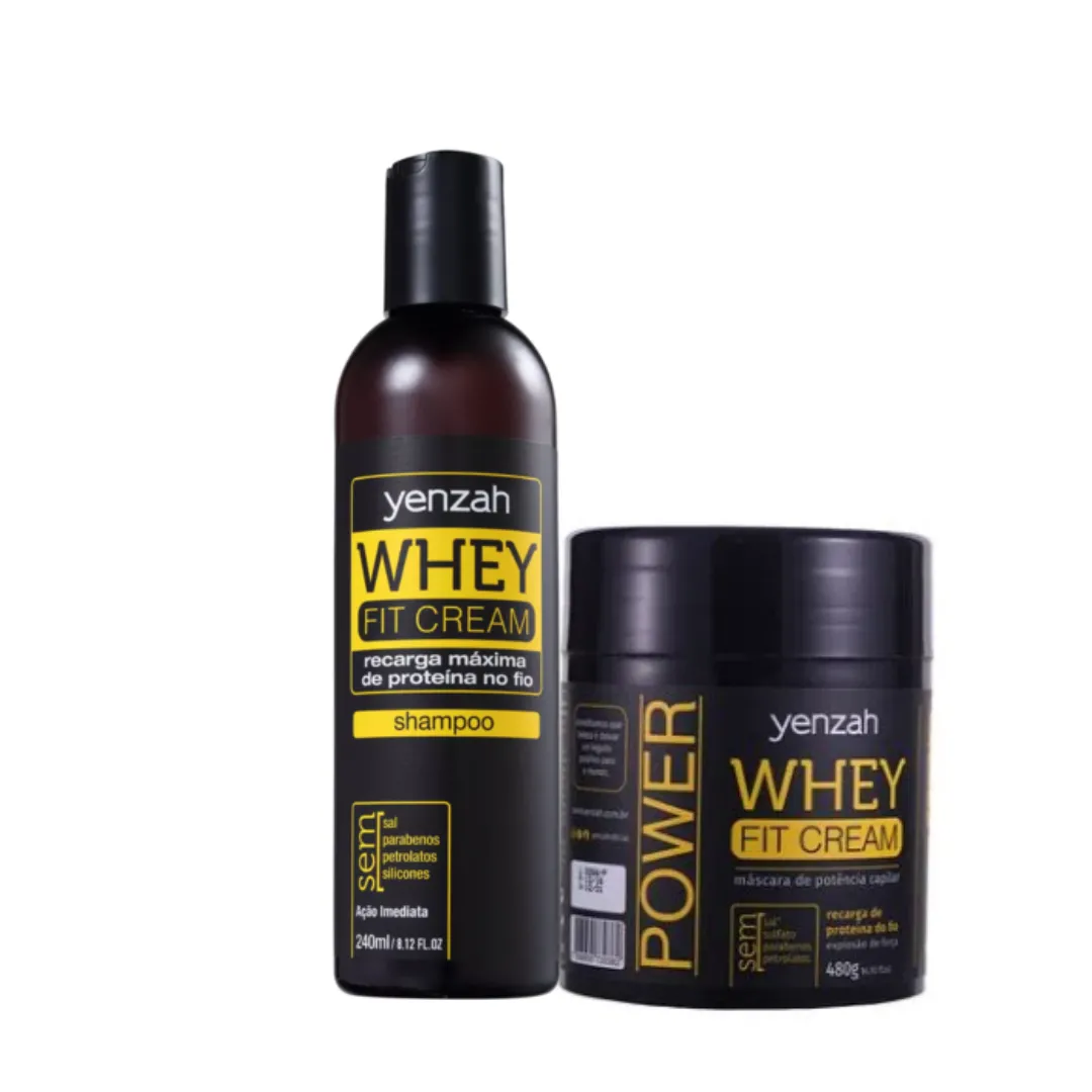 Kit Whey Fit Cream Sh 240ml + Masc 480ml |ByLinda