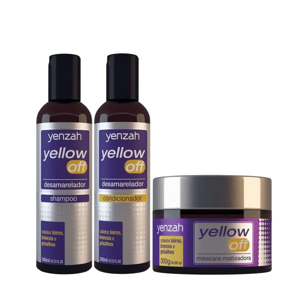 Kit Yellow Off Sh 240ml + Cond 240ml + Masc Matizadora |ByLinda