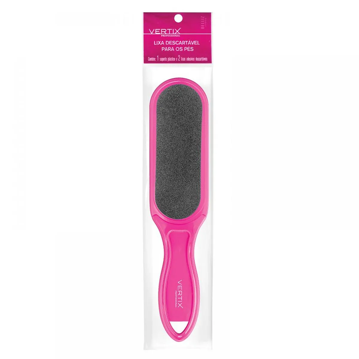 Lixa Plástica Mais Refil Descartável Para os Pés Vertix