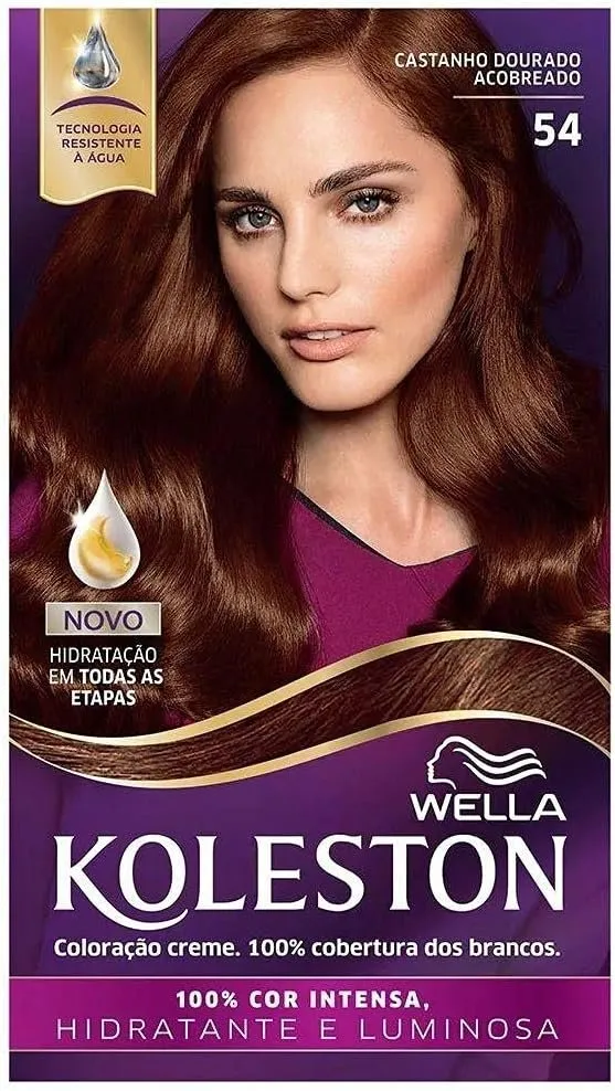 Koleston Coloração Castanho Dourado Acobreado 54