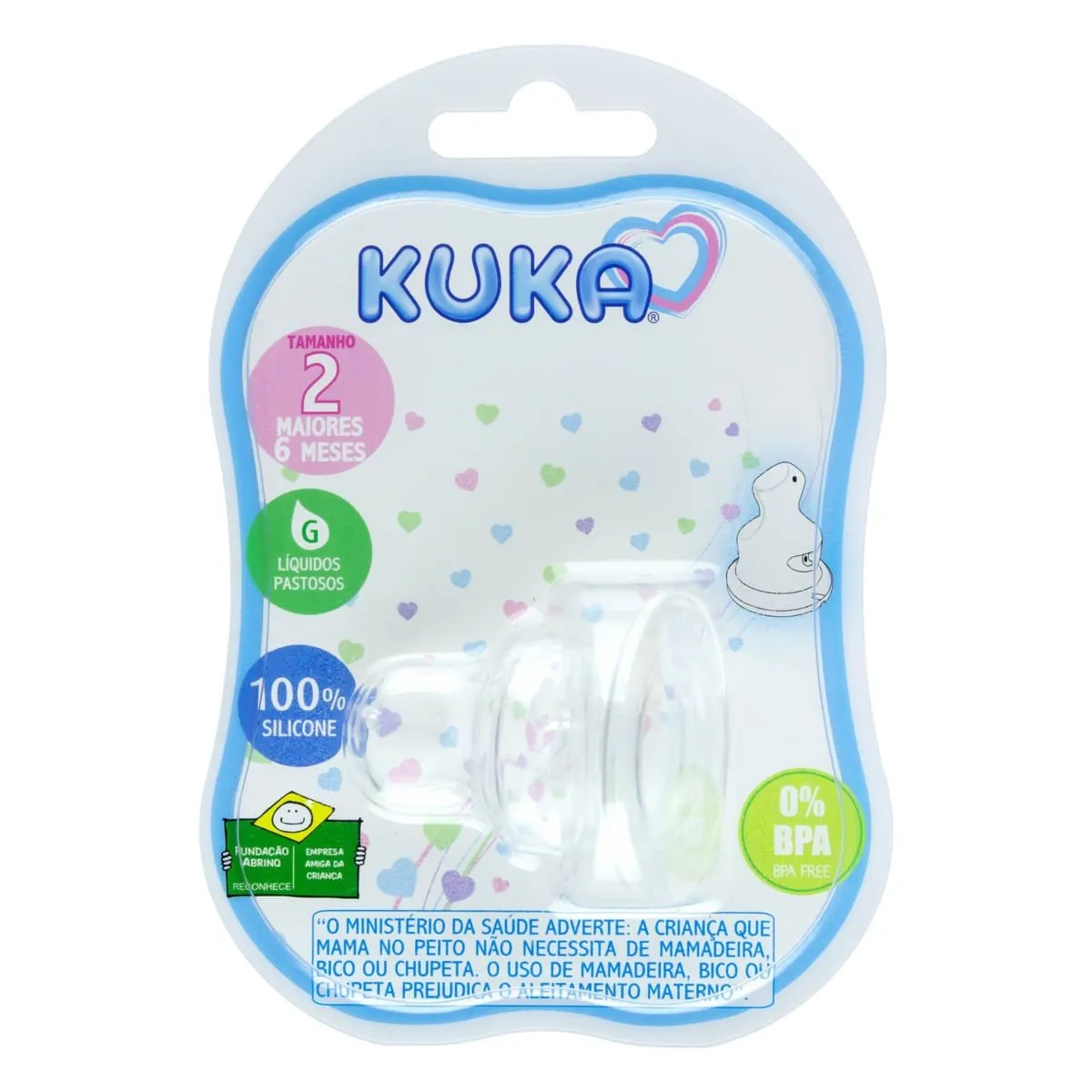Kuka Bico para Mamadeira Anti Cólica 2 +6 5069