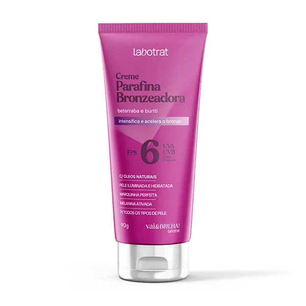 Labotrat Creme Parafina Bronzeadora FP6 Beterraba 90g