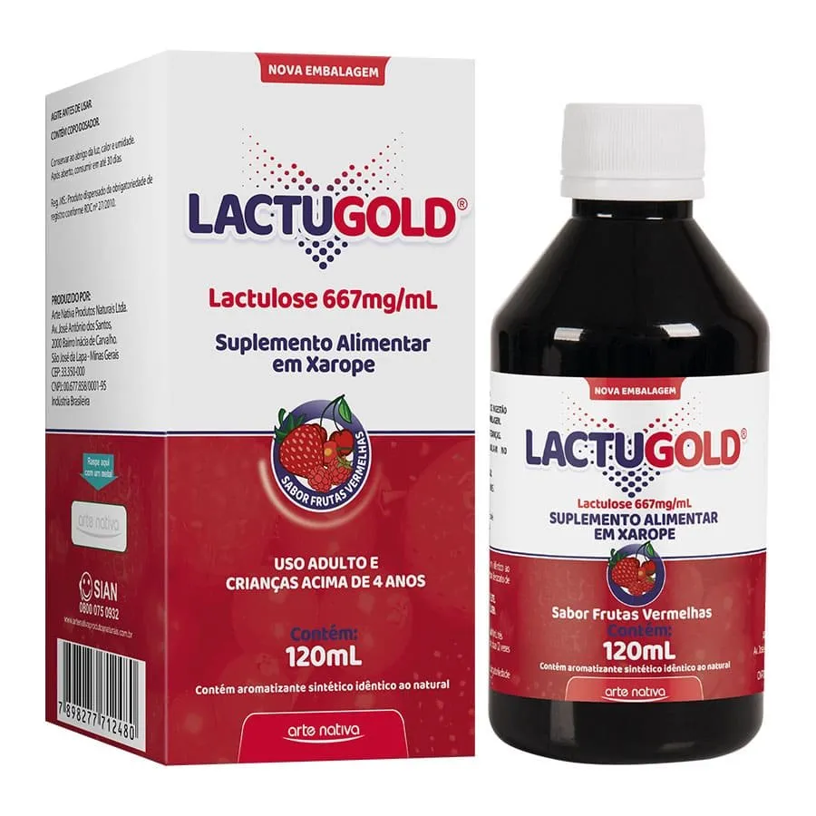 LactuGold Sabor Frutas Vermelhas com 120ml