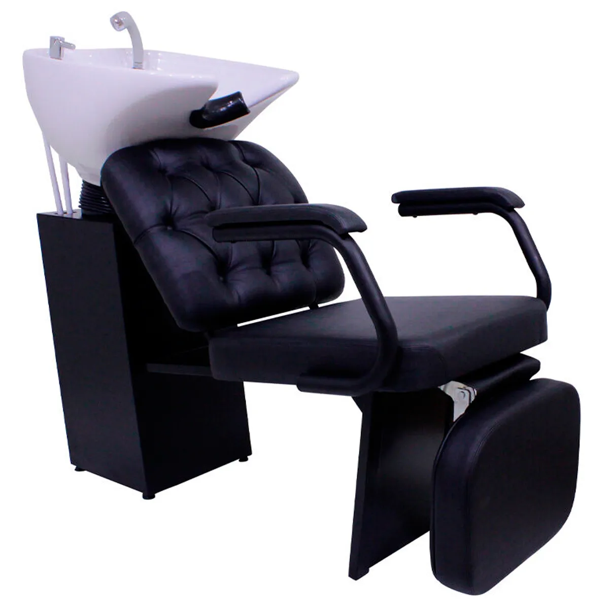 Lavatório Flex Lady MDF Preto Kixiki Preto Croco