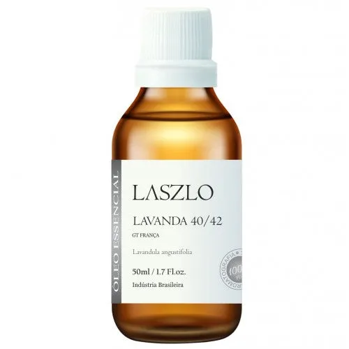 Óleo Essencial de Lavanda 40/42 - Laszlo - Frasco com 50ml