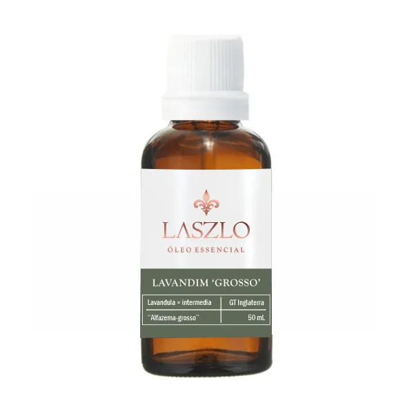 Oleo Essencial de Lavandim Grosso - Laszlo - Frasco com 50ml