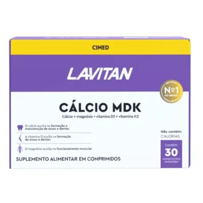 Lavitan Cálcio MDK com 30 Comprimidos