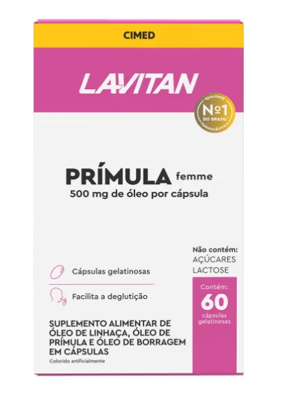 Lavitan Prímula Femme com 60 Cápsulas