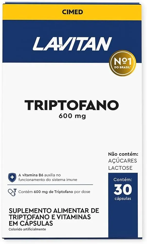 Lavitan Triptofano 600mg com 30 Cápsulas