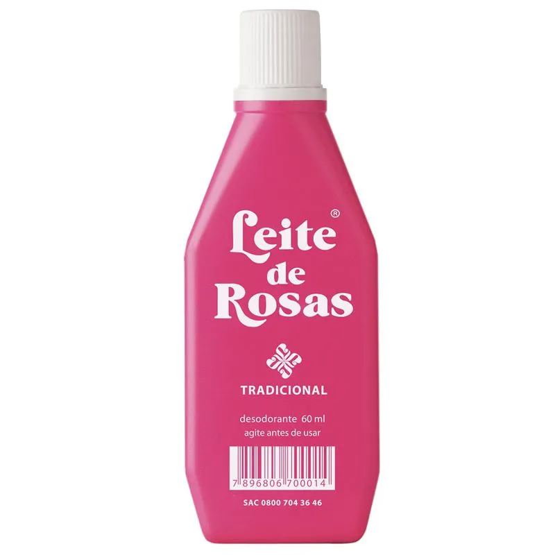 Leite Rosas Para Limpeza Pequeno 60ml