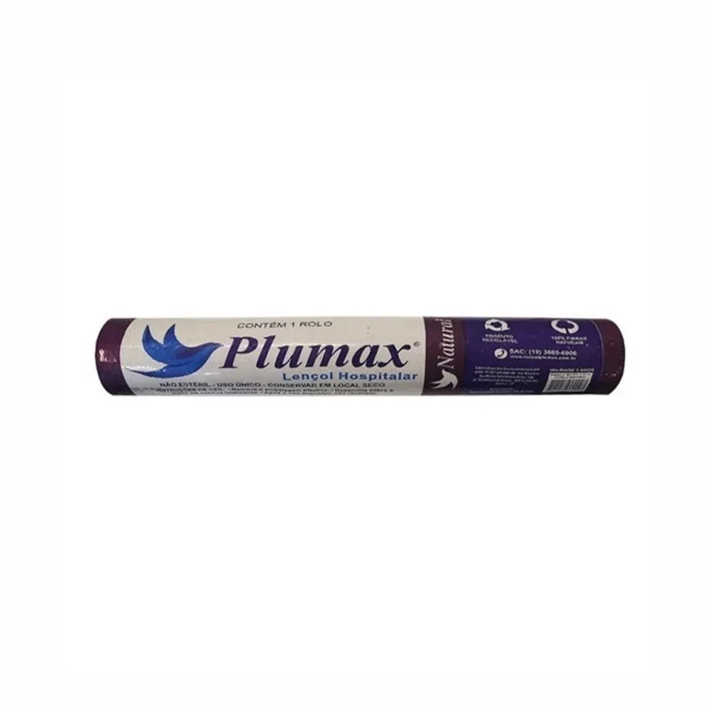 Lençol Hospitalar Plumax Natural 50Cmx50M