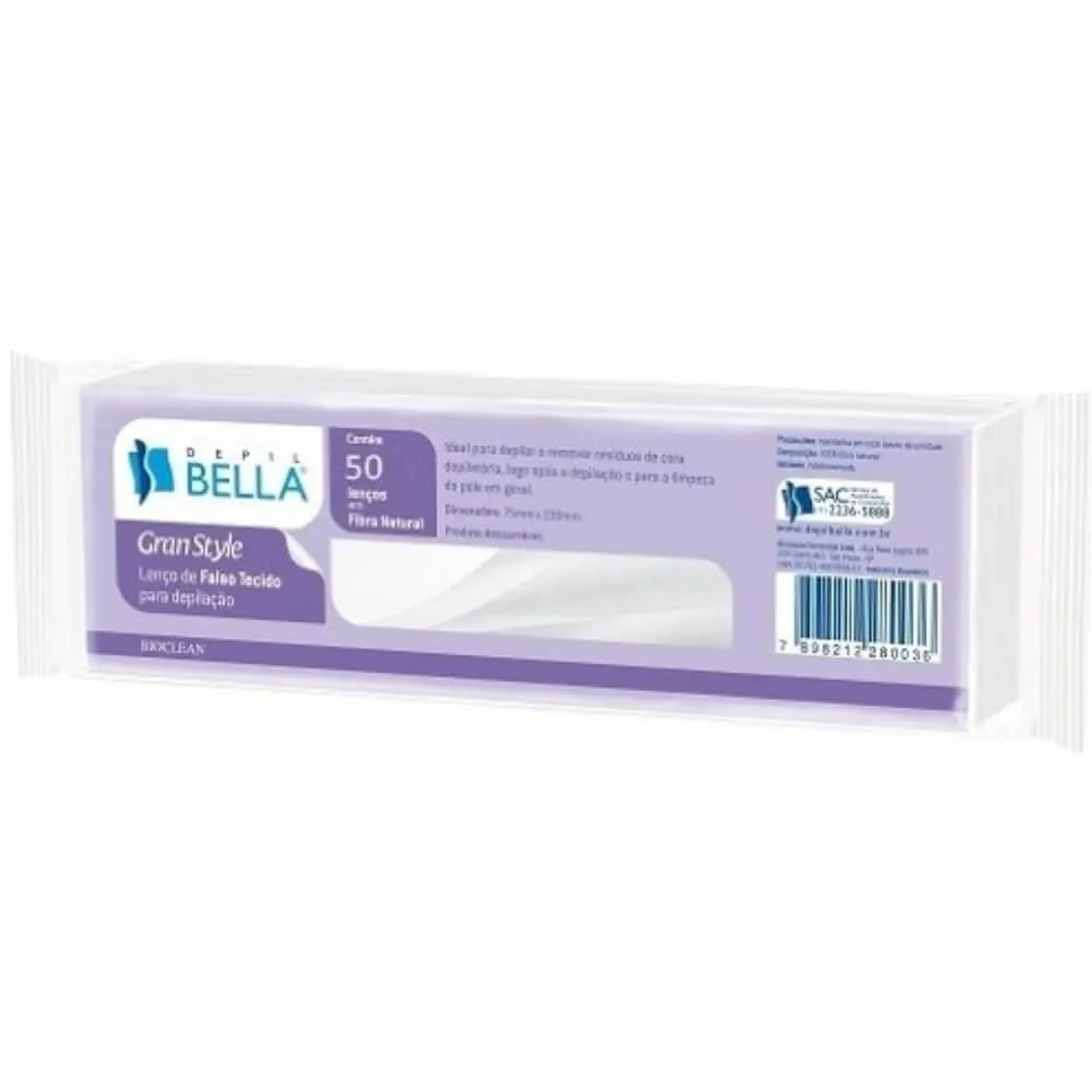 Lenços Para Depilação Depil Bella Branco C/50