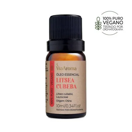 Óleo Essencial de Litsea Cubeba - Via Aroma - Frasco com 10ml
