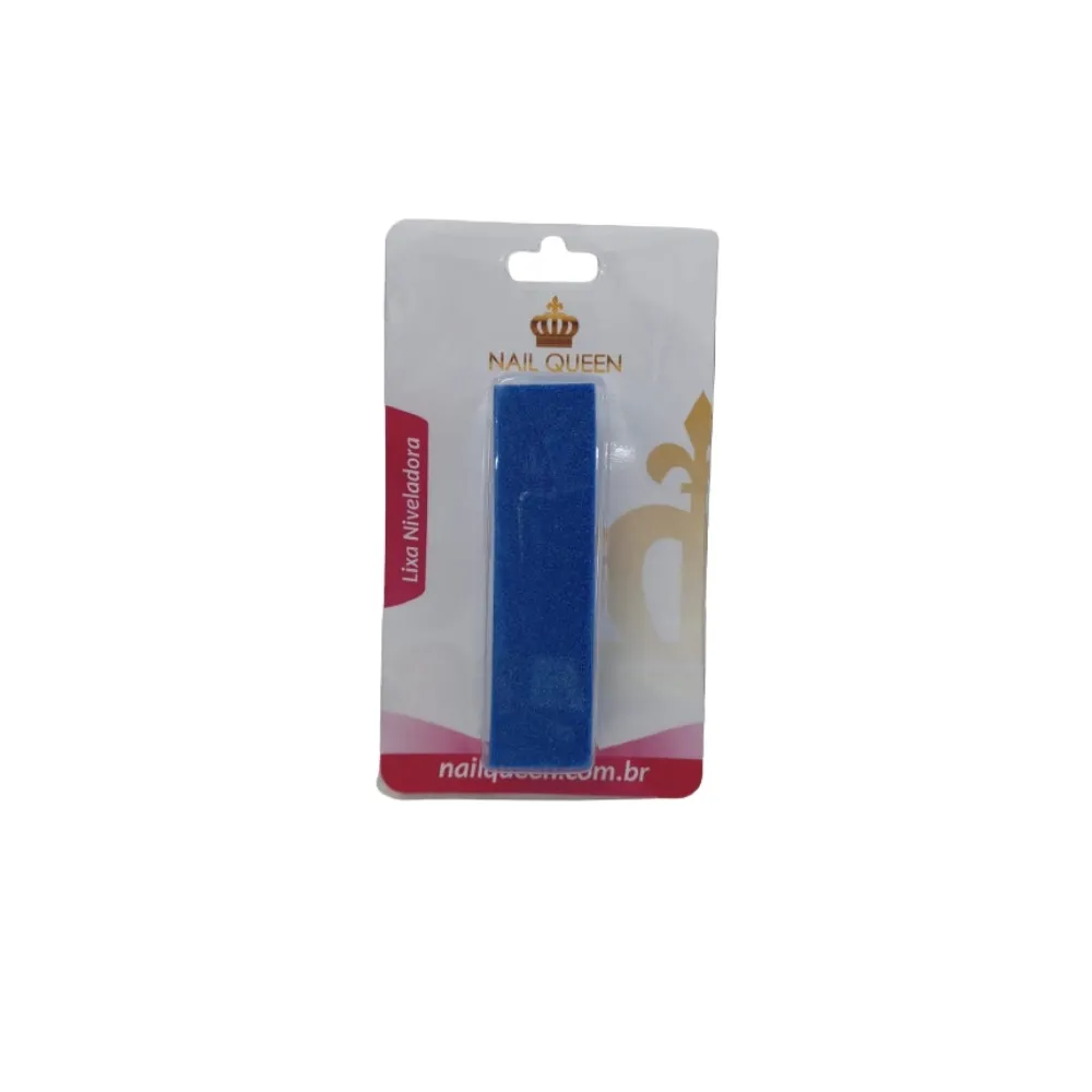 Lixa Bloco Nail Queen Com 4 Faces Azul