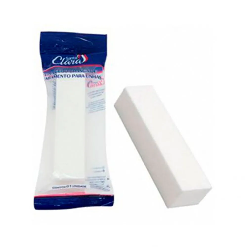 Lixa Cubo Para Unhas Santa Clara Branca