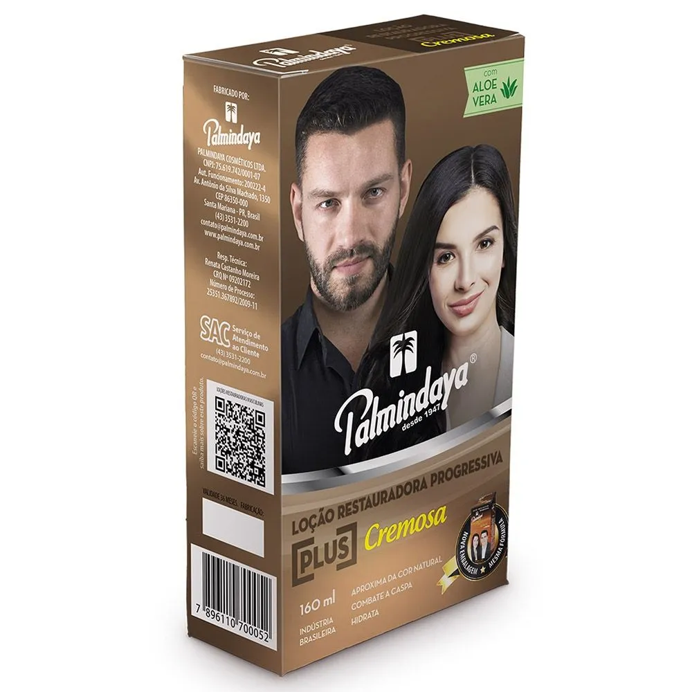Loção Cremosa Progressiva Palmindaya Plus 160Ml