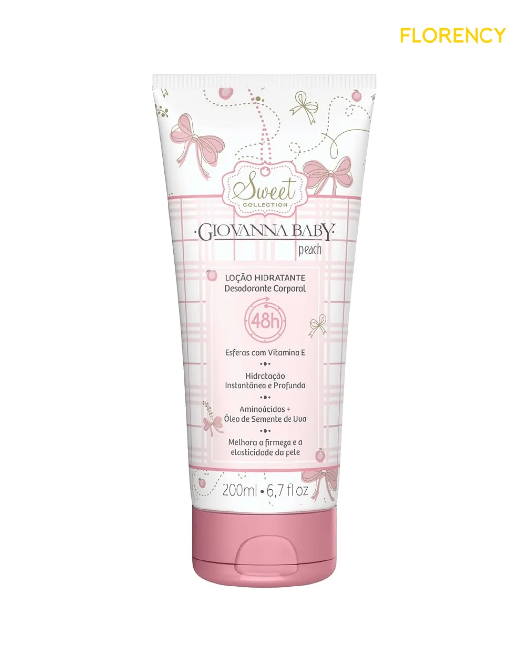 Loção Hidratante Giovanna Baby 200ml Peach