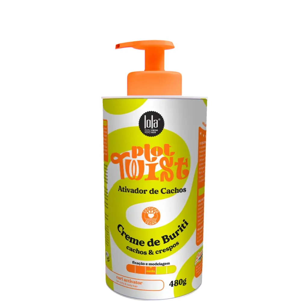 Lola Cosmetics Plot Twist Ativador De Cachos Creme de Buriti  480ml
