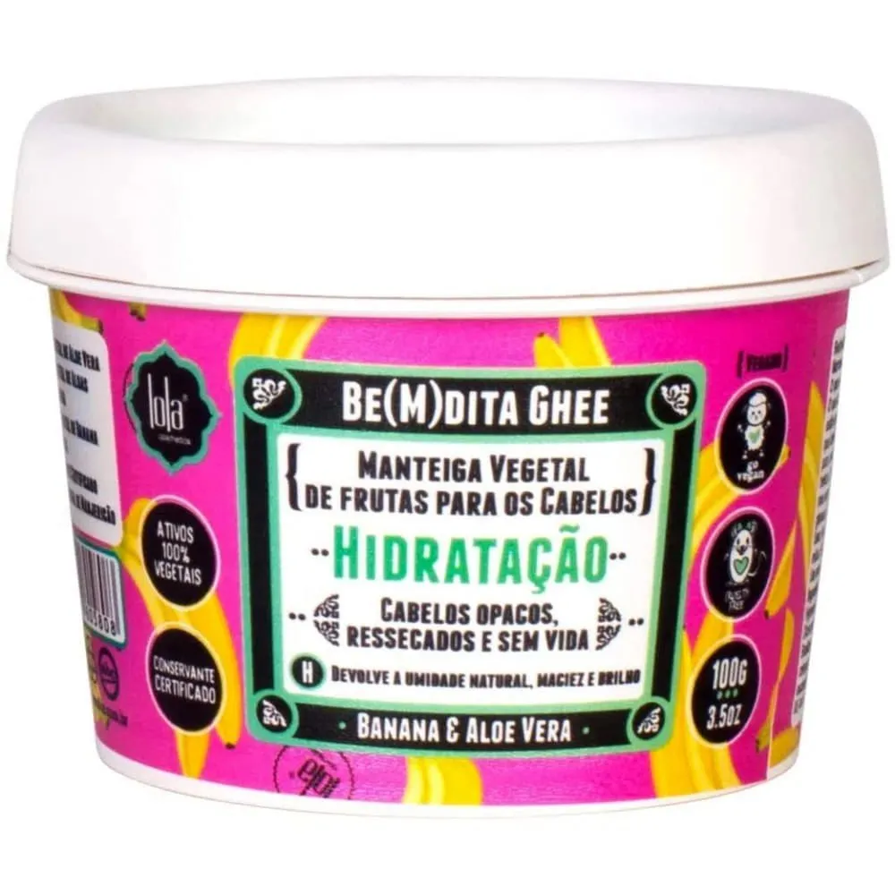 Lola Manteiga de hidratação Be(m)dita Ghee Banana e Aloe Vera 100g