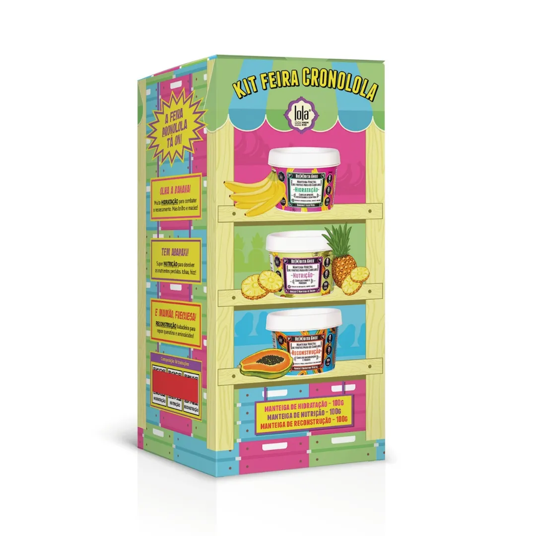 Lola Kit Bemdita Ghee Máscara Hidra Nutri Recons 100ml – Cronograma Capilar | By Linda