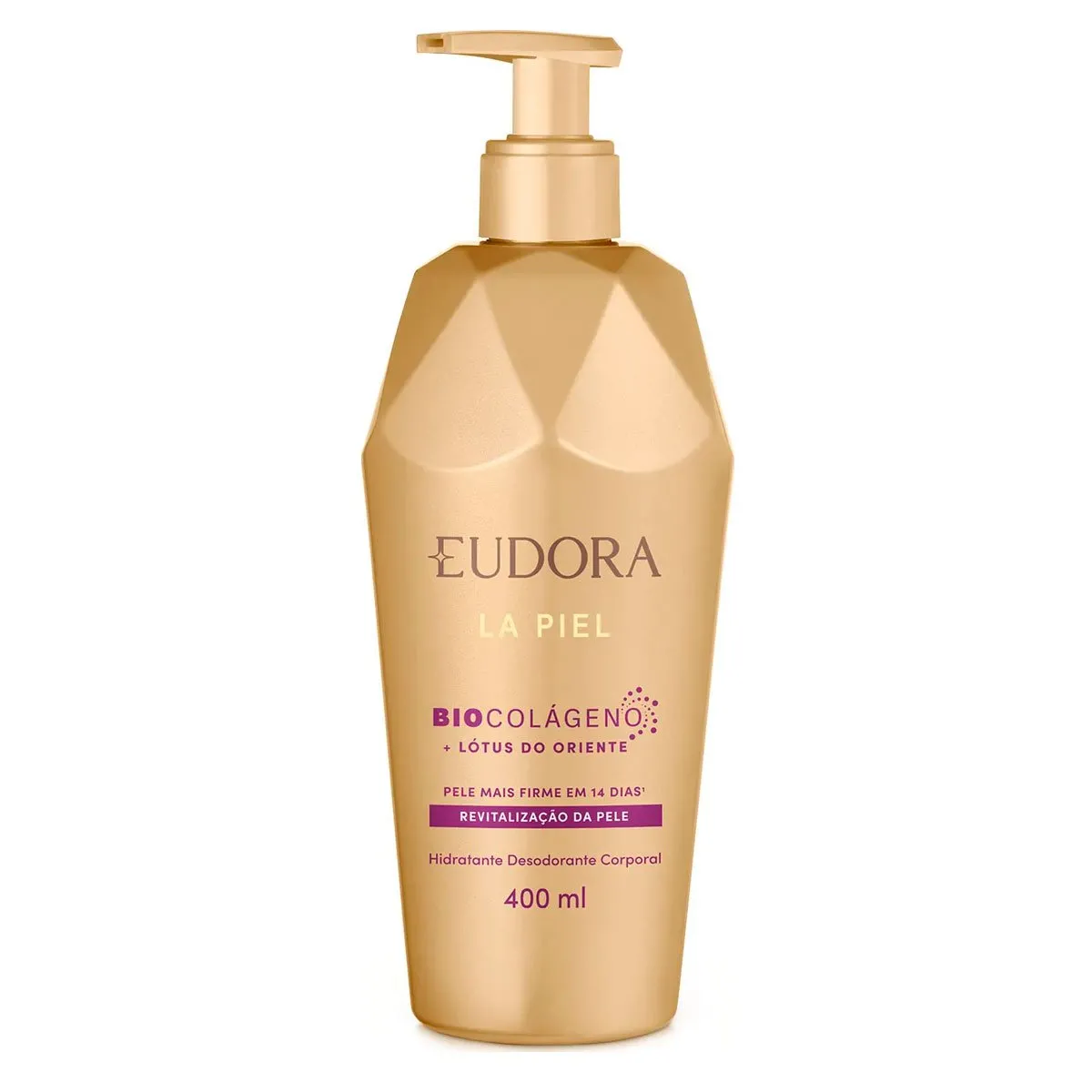 Hidratante Desodorante Corporal La Piel Revitalização da Pele Eudora 400mL Lótus do Oriente
