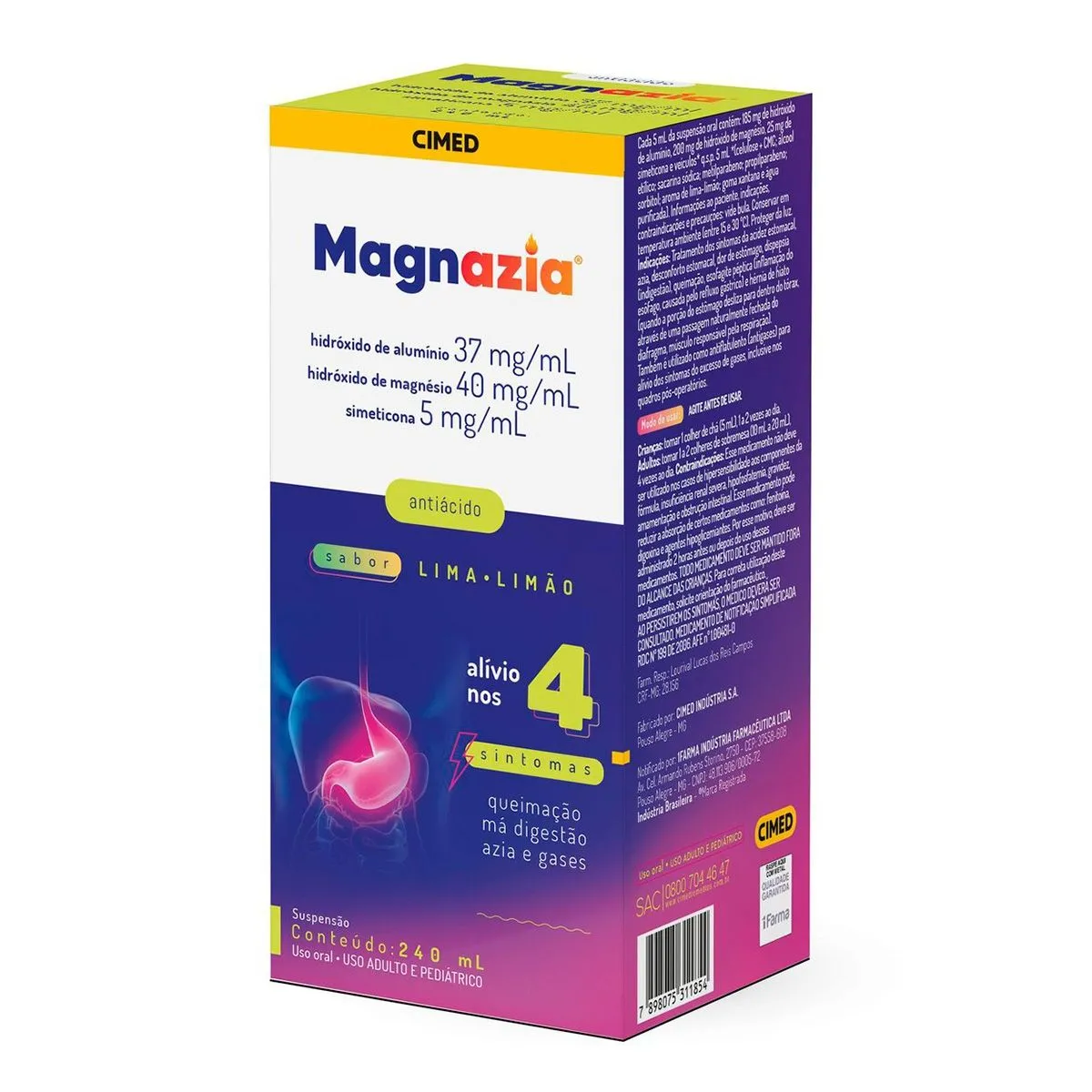 Magnazia Suspensão Oral 240Ml