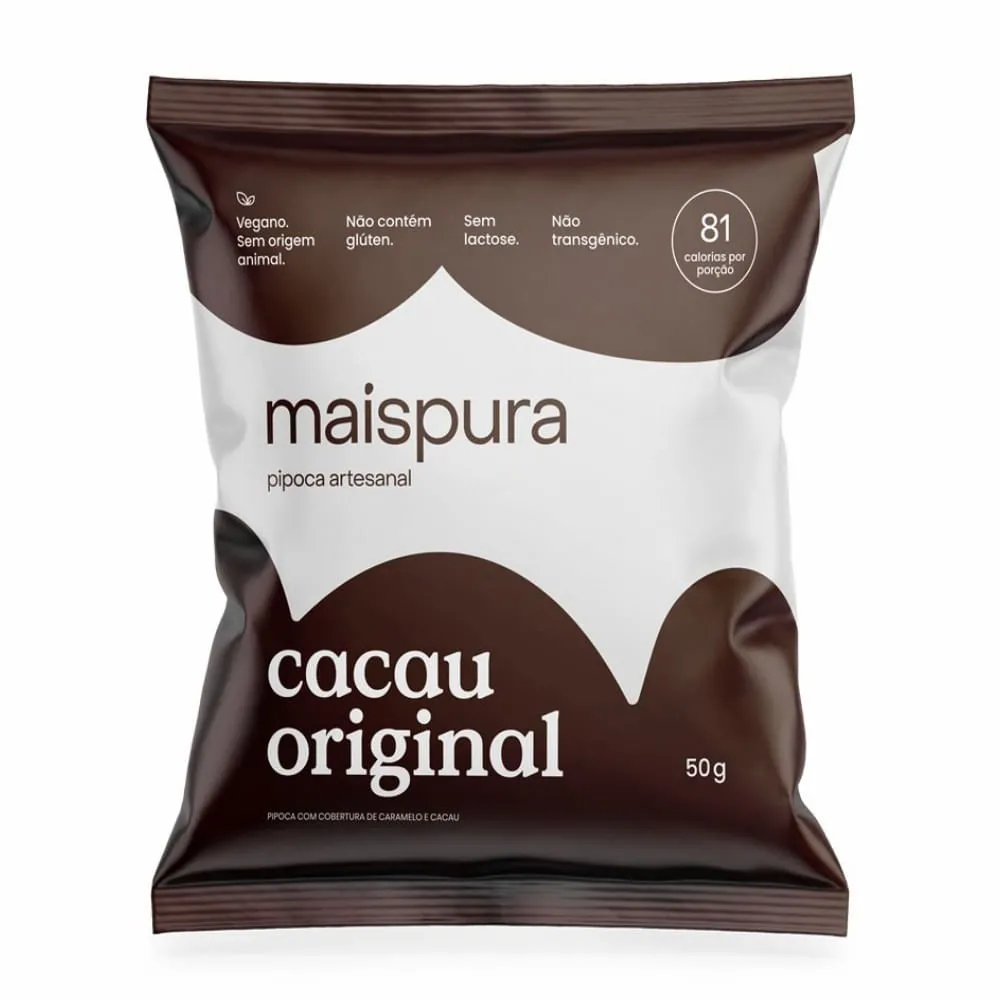 Maispura Pipoca Artesanal Cacau Original 50g