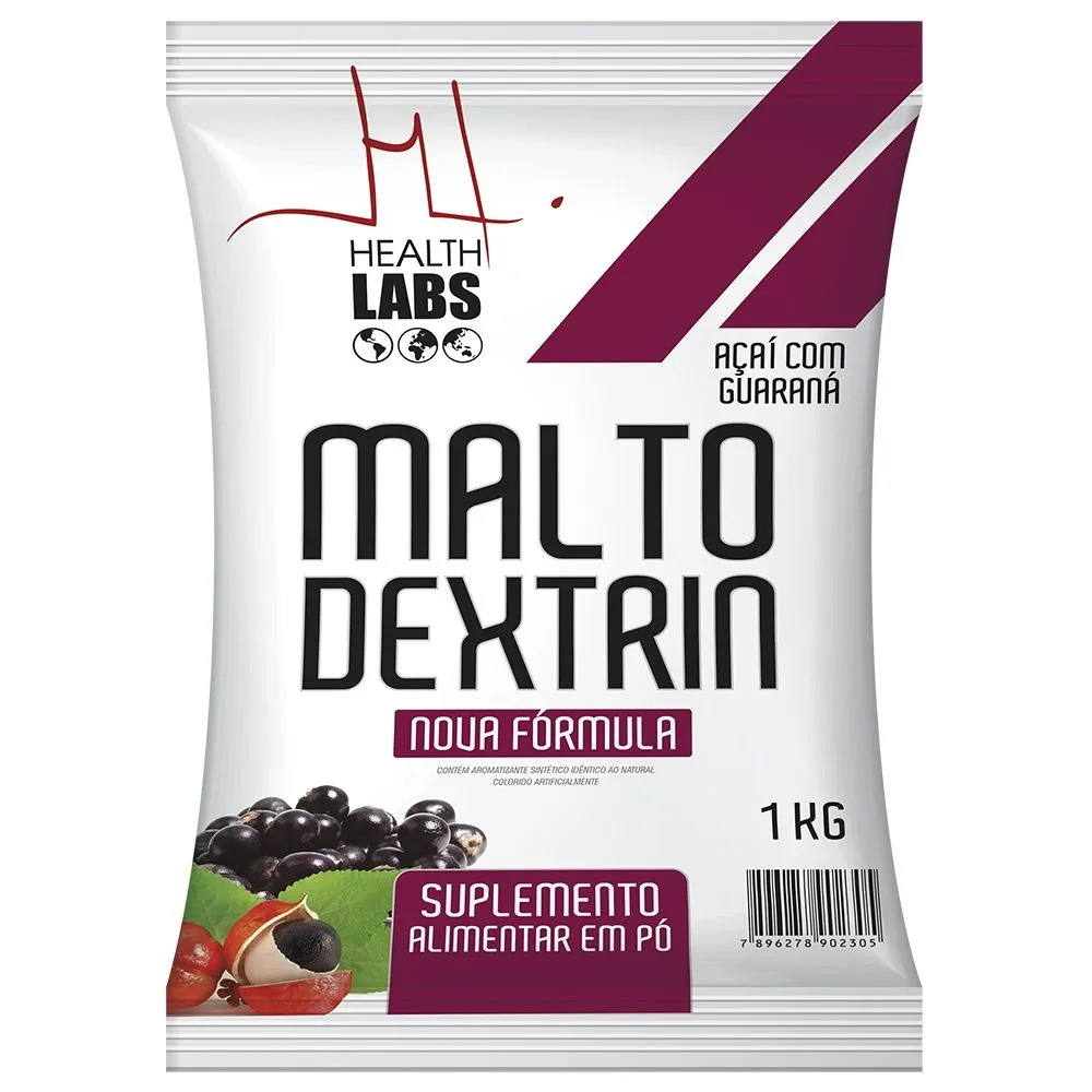 Maltodextrin Healt Labs Sabor Açaí Com Guaraná 1 KG