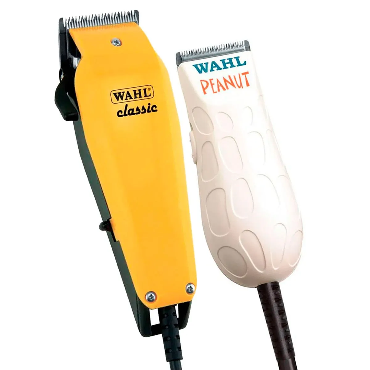 Kit Máquina de Corte Wahl Classic + Acabamento Peanut Branca 220V