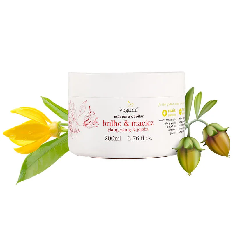 Mascara Capilar Brilho e Maciez - WNF - Frasco com 200ml