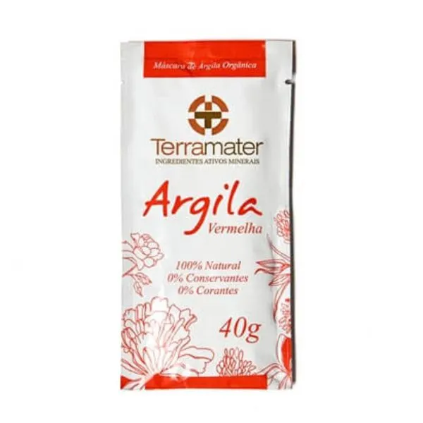 Mascara de Argila Vermelha - 40g - Terramater