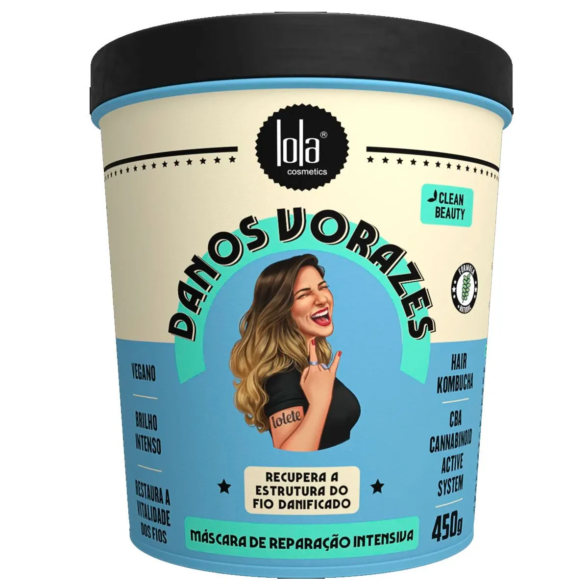 Máscara de Reparação Intensiva Danos Vorazes Lola Cosmetics 450gr