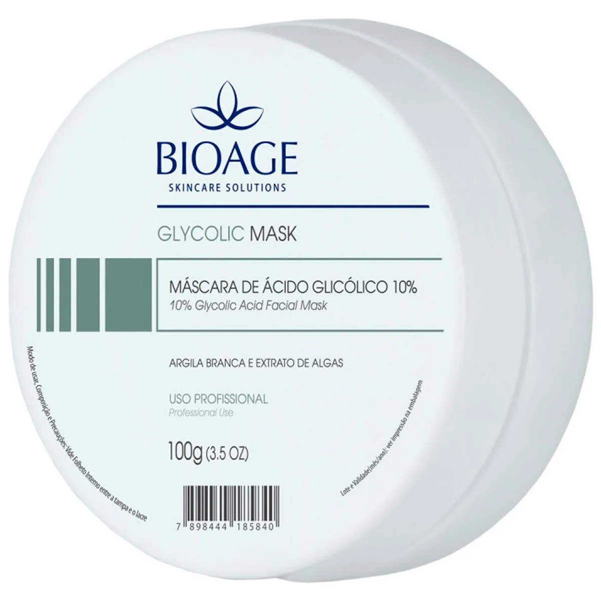 Máscara Facial de Ácido Glicólico 10% Bioage 100g