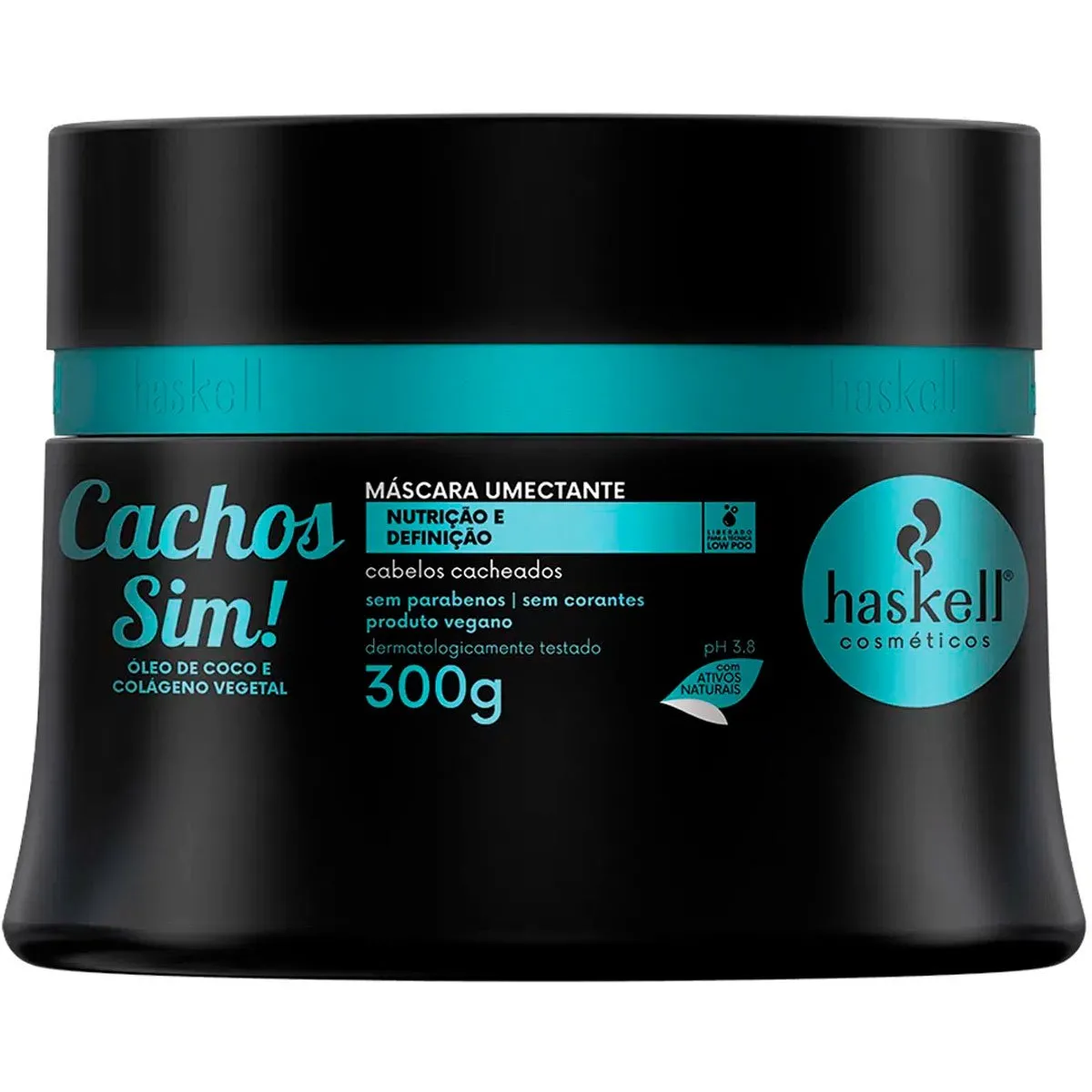 Máscara Umectante Cachos Sim Haskell 300g