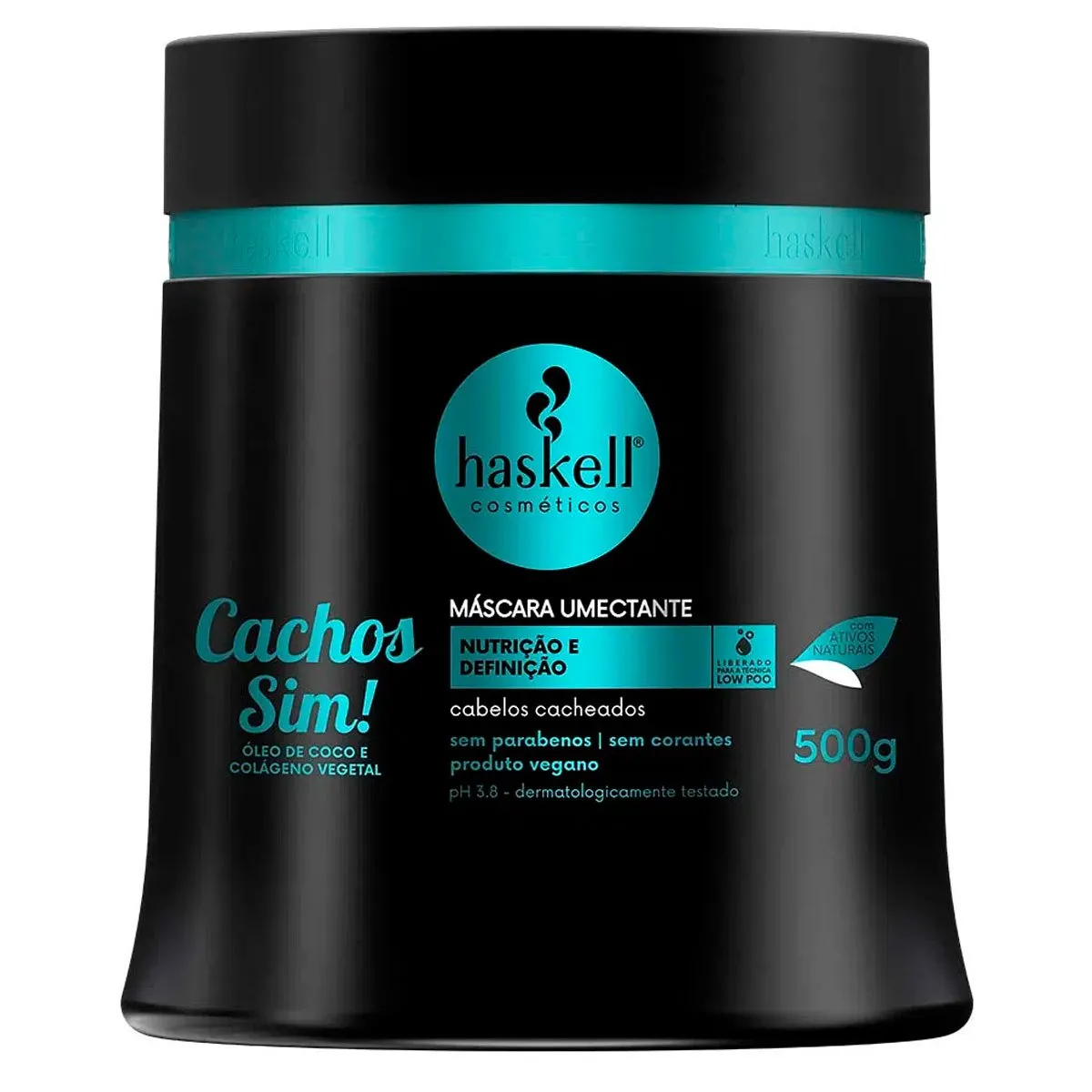 Máscara Umectante Cachos Sim Haskell 500g