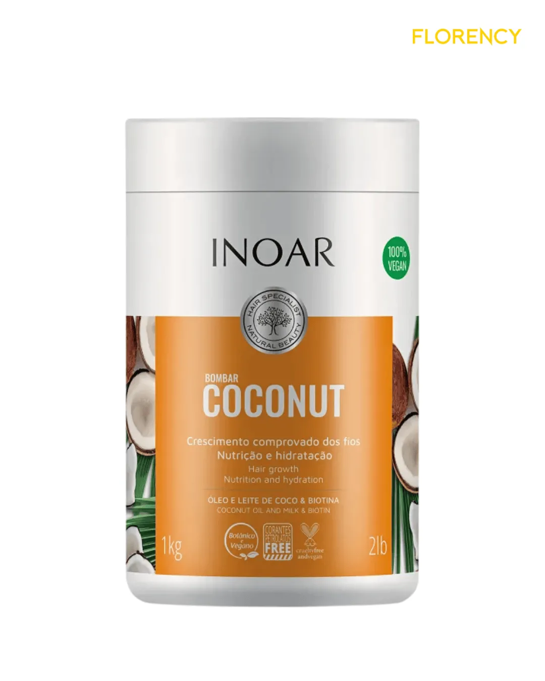 Máscara de Tratamento Inoar 1kg Coconut