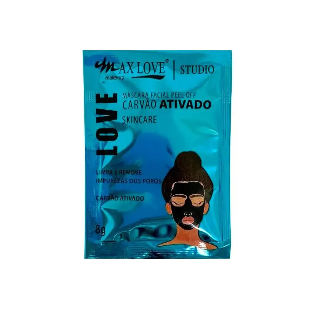 Máscara Facial Max Love Carvão Ativado 8g