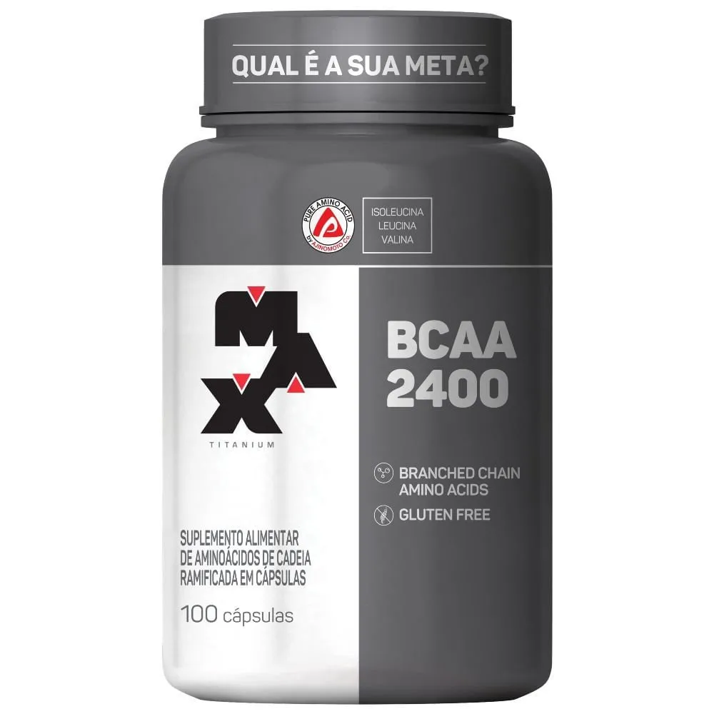 Max Titanium BCAA 2400 com 100 Cápsulas