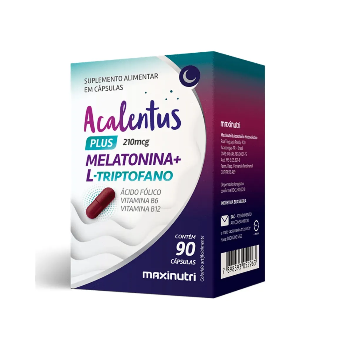 Maxinutri Acalentus com 90 Cápsulas