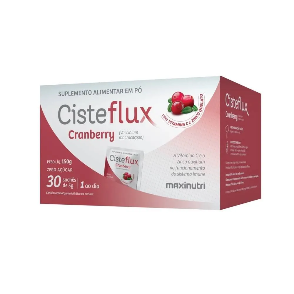 Maxinutri Cisteflux Cranberry com 30 Sachês