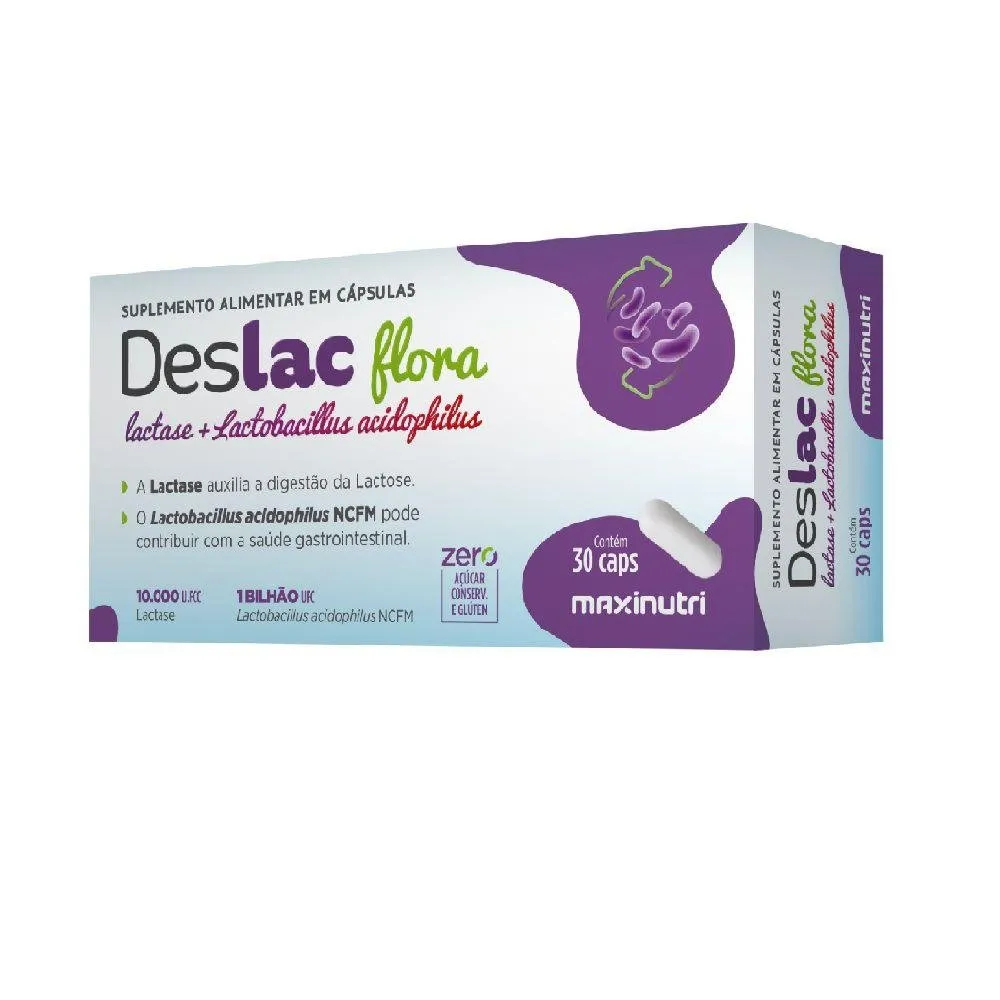 Maxinutri Deslac Flora com 30 Cápsulas