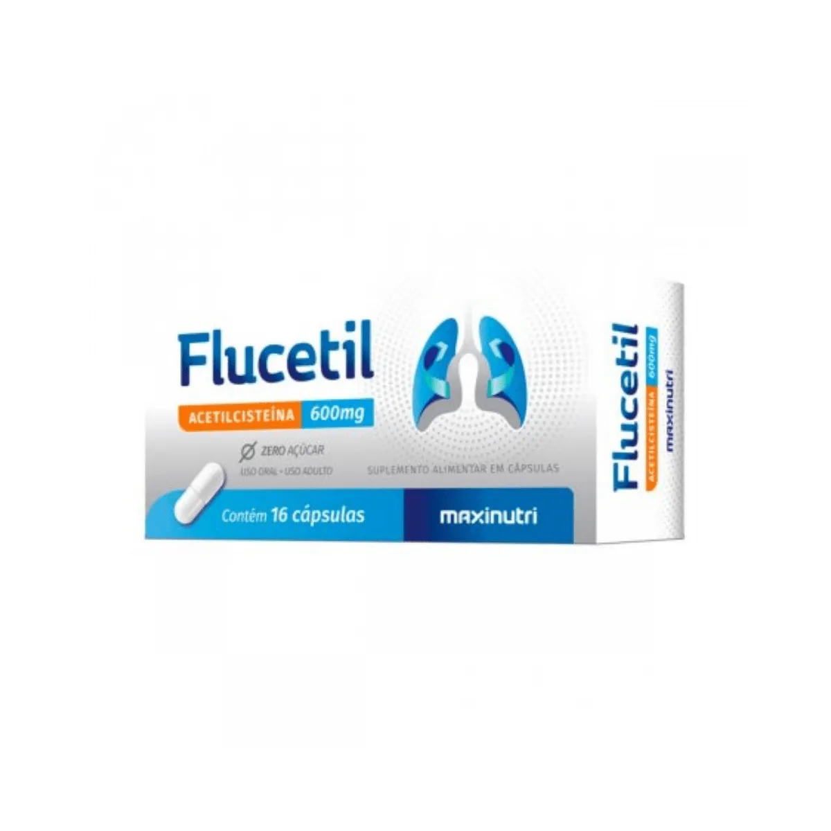 Maxinutri Flucetil 600mg com 16 Cápsulas