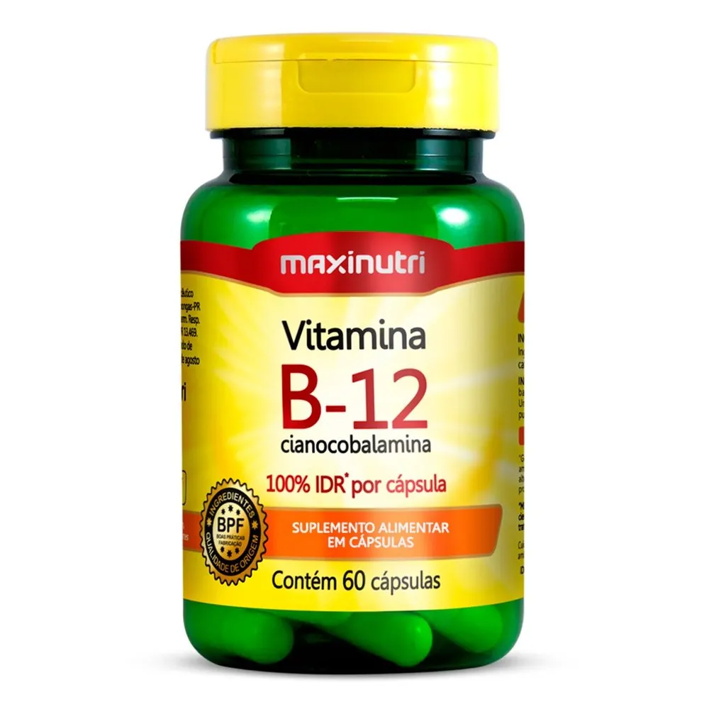 Maxinutri Vitamina B12 com 60 Cápsulas